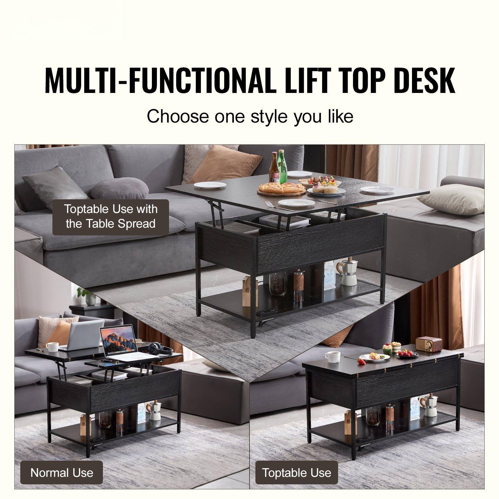 MULTI-FUNCTIONAL LIFT TOP DESK  
Choose one style you like  

Toptable Use with the Table Spread  

Normal Use  

Toptable Use