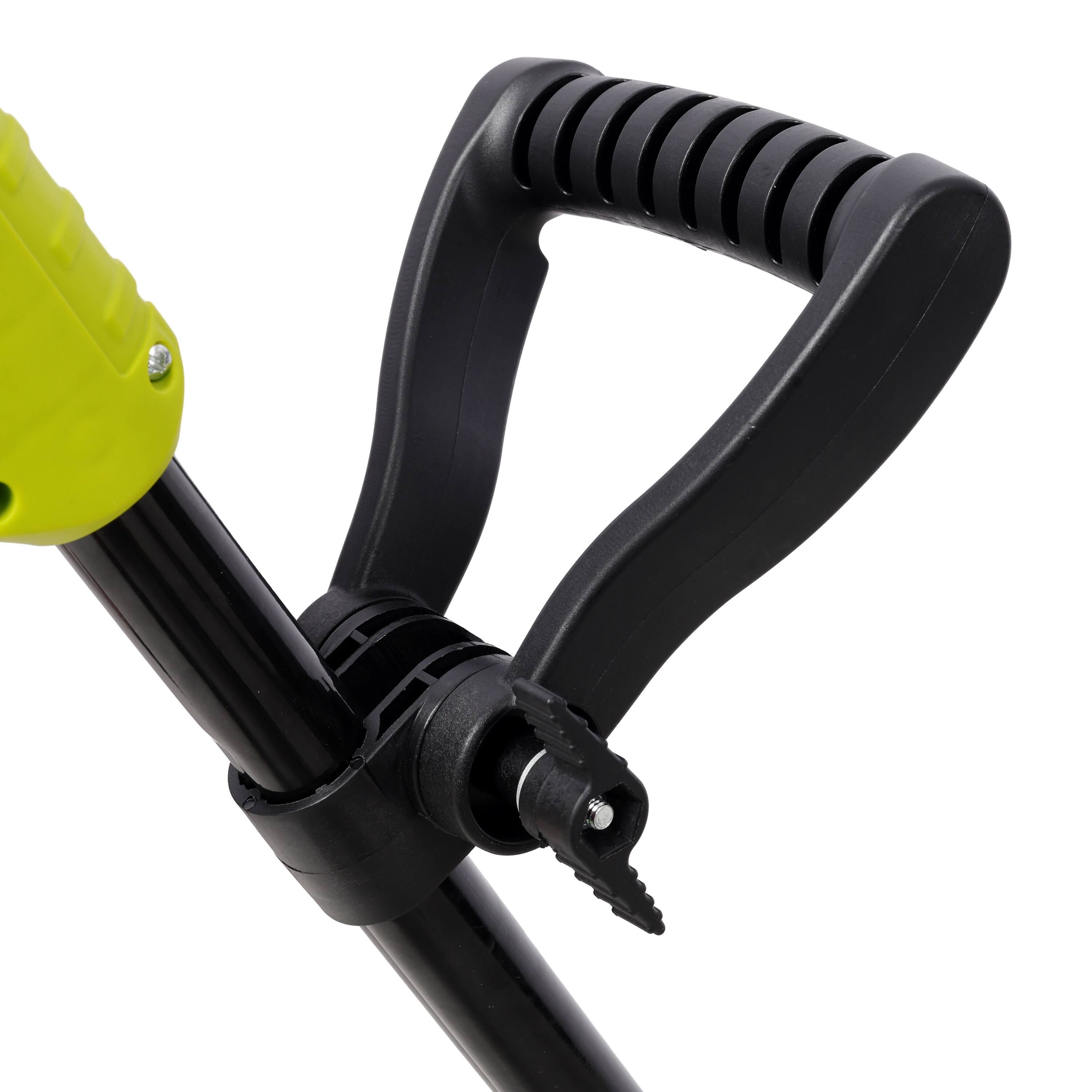 Alt View 2. Z-Edge - 12-Inch Electric Snow Shovel, 10-Amp Corded Snow Blower, Lightweight Snow Thrower with Dual-Blade Auger for Sidewalk - Green.