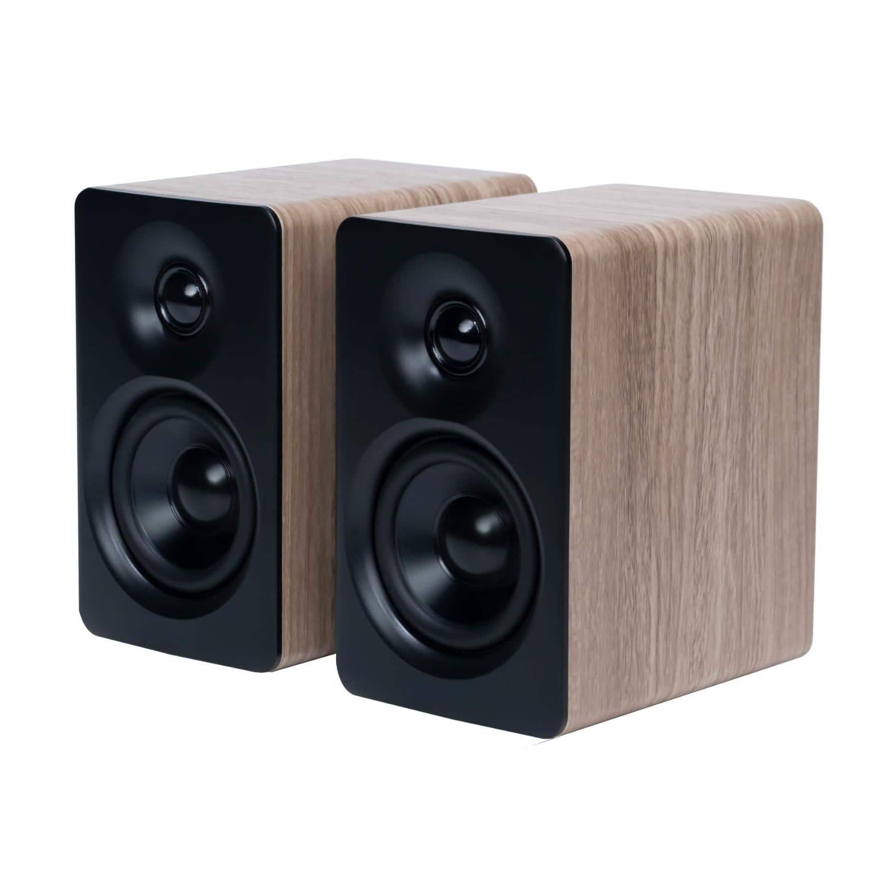 Pacoar Cade - Usb M60 Multimedia 5.3 66w Rms Hi-res Audio & Wireless Ldac 3" Mid Bass 1" Tweeter Usb-c Aux Inputs Compact Desktop - Classic Oak