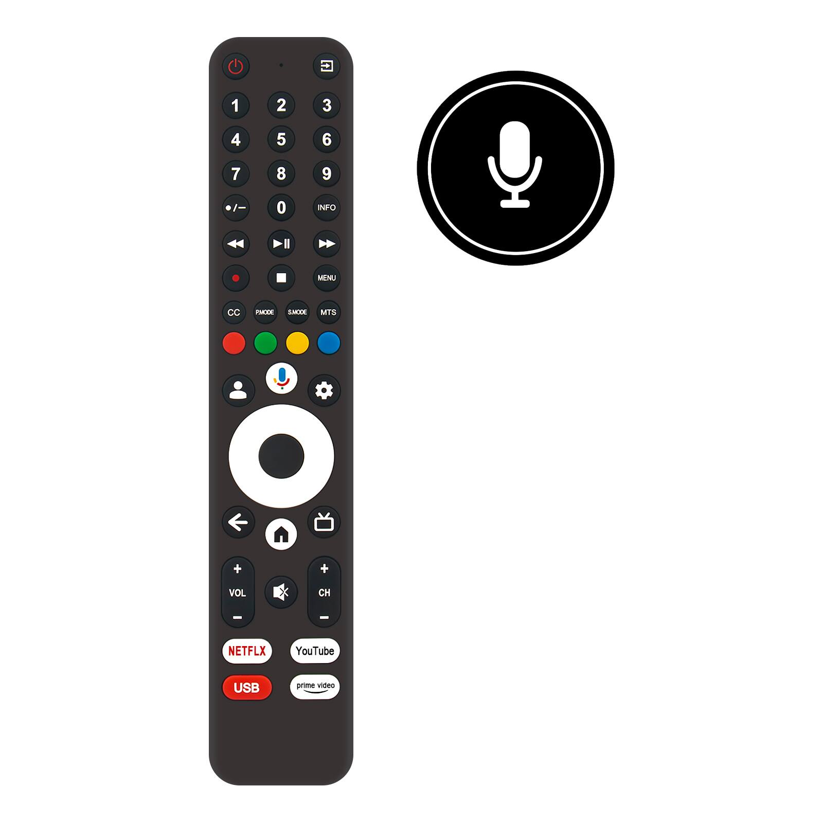 WINFLIKE - NEW Voice Remote Replace for Tutu 720P HD LED Google TV Widescreen High Definition Slim Design Smart TV 2023 Model - Black