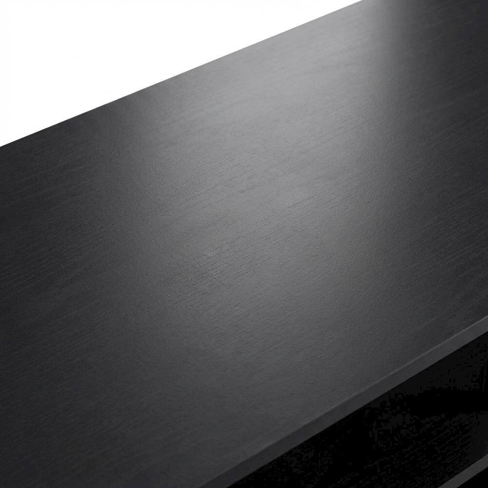 Alt View 2. FurniFact - Dark Americano TV Stand for TVs up to 50 Inches with Open Shelves - Dark Americano.