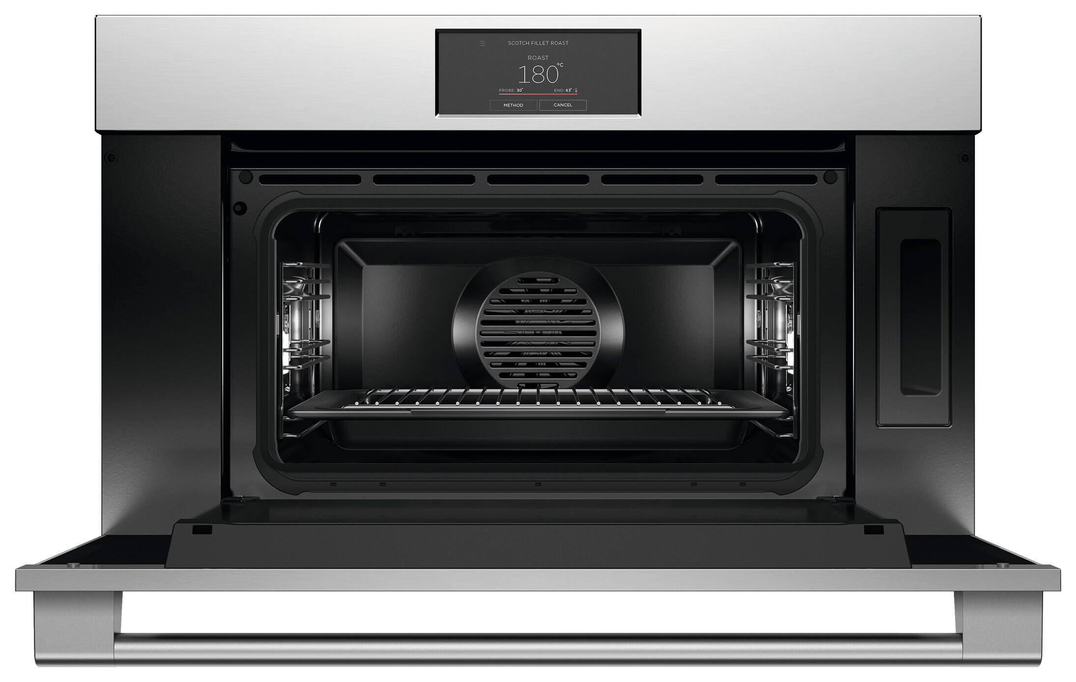 "Scotch Belt Free Roast" is written on the oven.