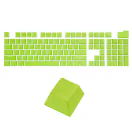 Unique Bargains - 108 Keys Pudding Keycaps Set OEM Profile 60 Percent ABS for Mechanical Keyboard Layout, Double Shot - Green
