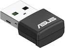 Front. ASUS - USB-AX57 Nano AX1800 Dual-Band Wi-Fi 6 USB Network Adapter - Black.