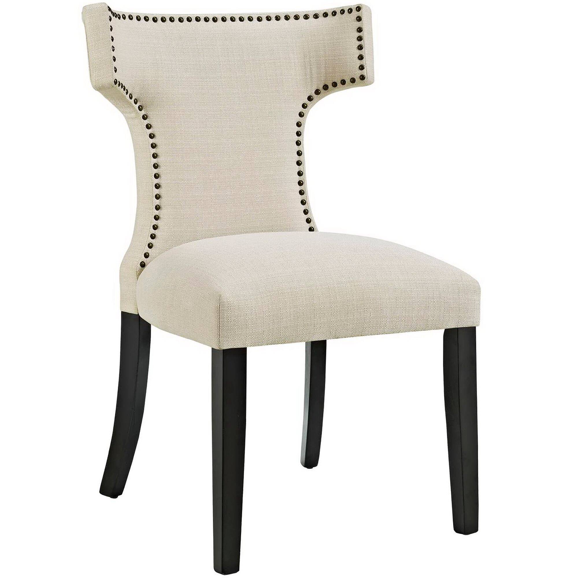 Front. Modway - Curve Fabric Dining Chair by Modway - Brown.