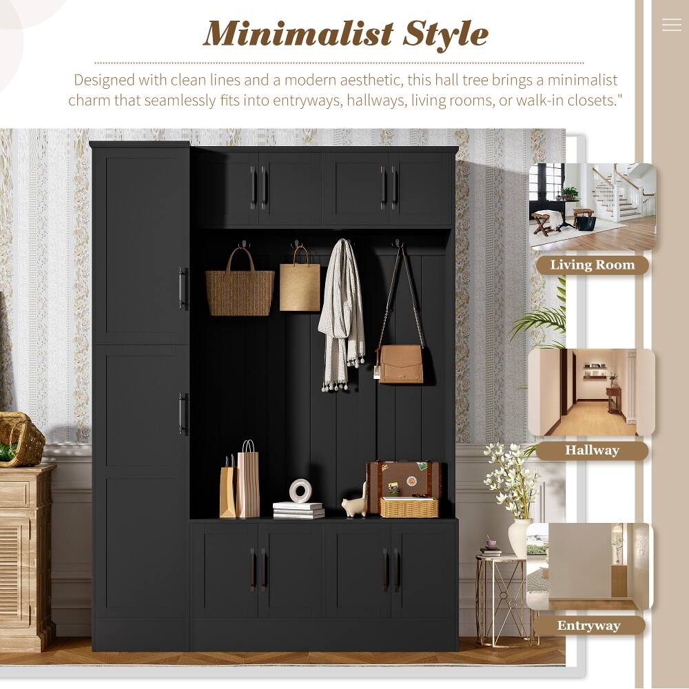 Minimalist Style

Designed with clean lines and a modern aesthetic, this hall tree brings a minimalist charm that seamlessly fits into entryways, hallways, living rooms, or walk-in closets.

Living Room

Hallway

Entryway