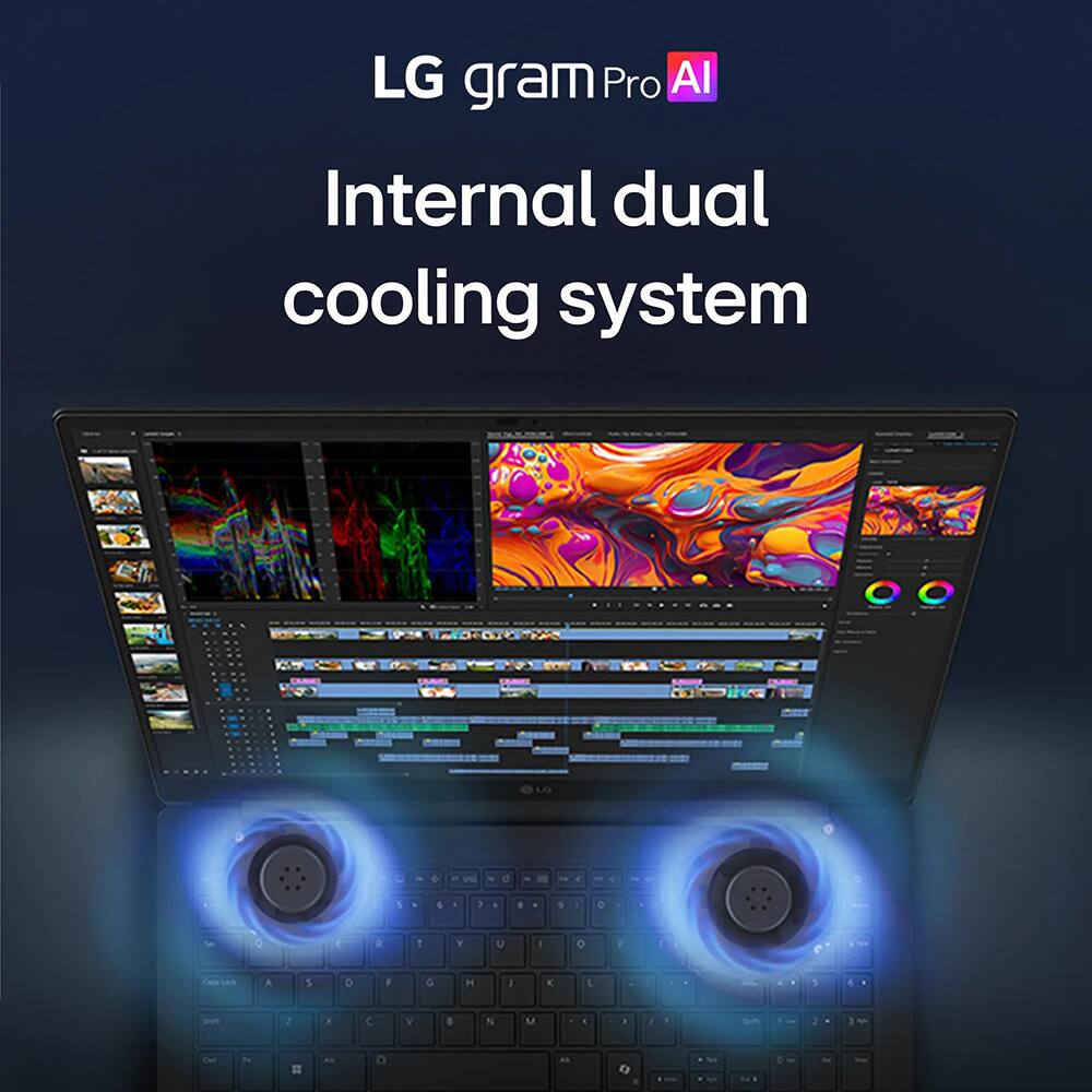 LG gram Pro AI  
Internal dual cooling system