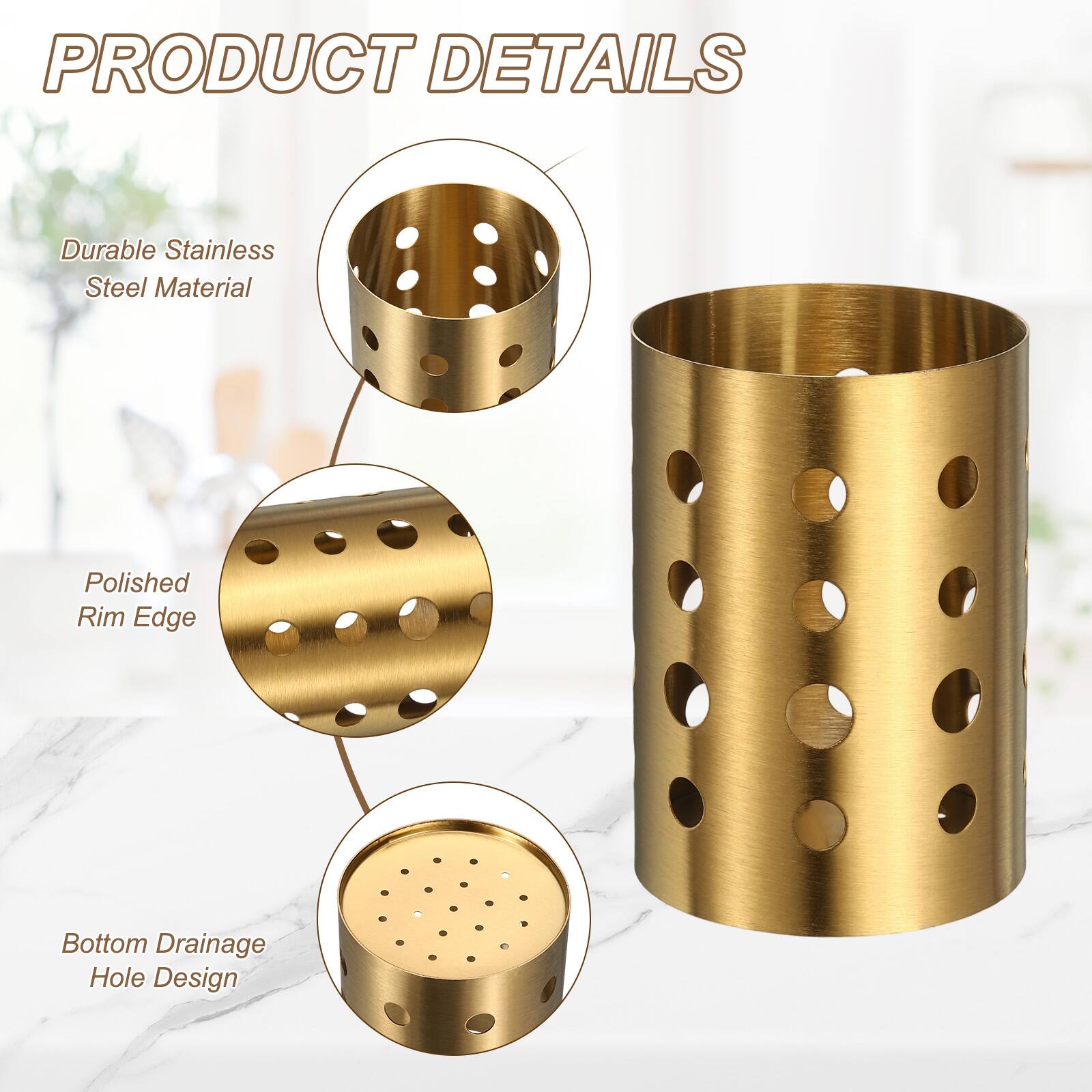 PRODUCT DETAILS

- Durable Stainless Steel Material
- Polished Rim Edge
- Bottom Drainage Hole Design