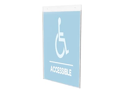 Alt View 2. Deflecto - Image Document Holder, 11" x 17", Vertical, Wall Mounted Plastic - Clear.