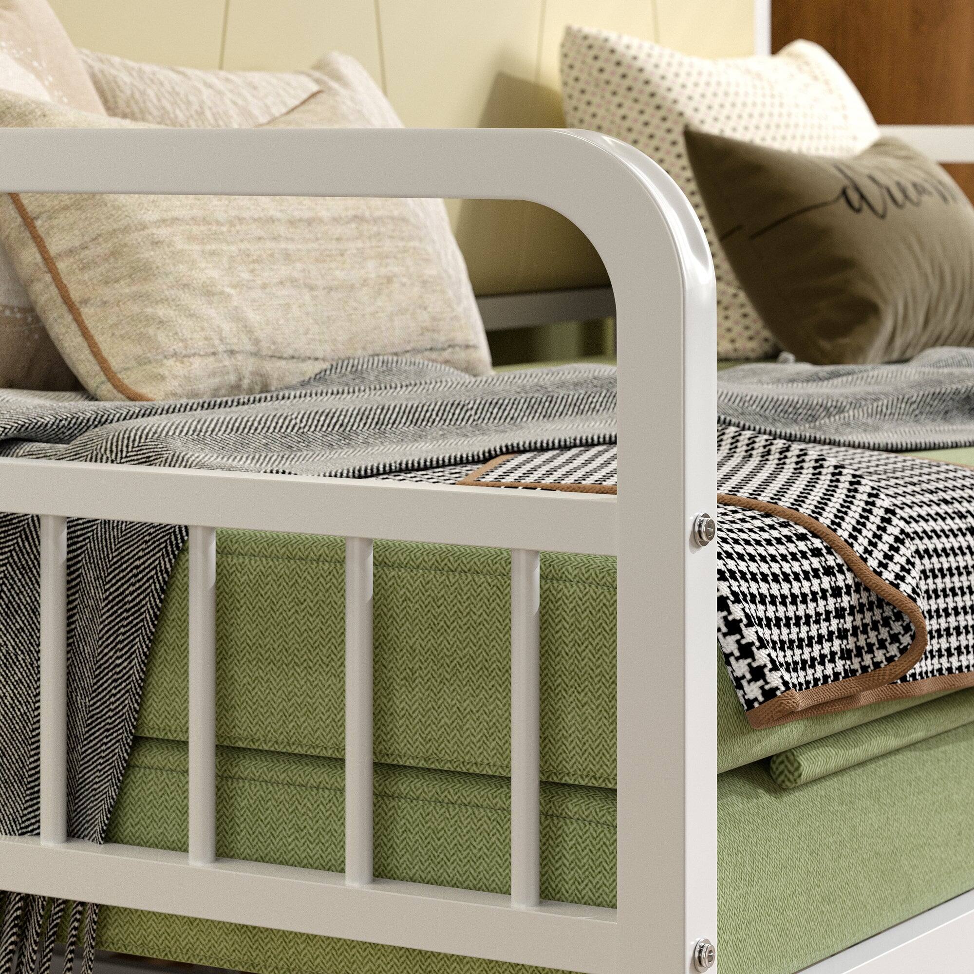 Alt View 2. Vecelo - Modern Convertible Sofa Bed with Built-In Charging Station&Under-Sofa Platform|Space-Saving Sleeper Sofa for Apartments - Beige.