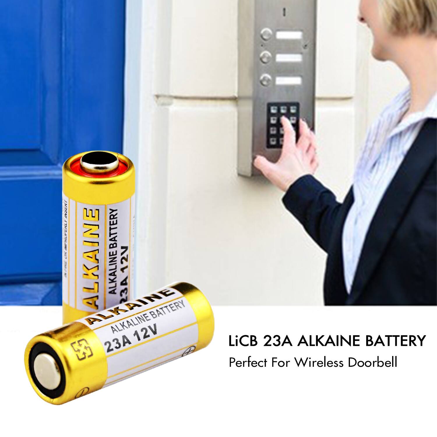 LiCB 23A ALKALINE BATTERY  
Perfect For Wireless Doorbell