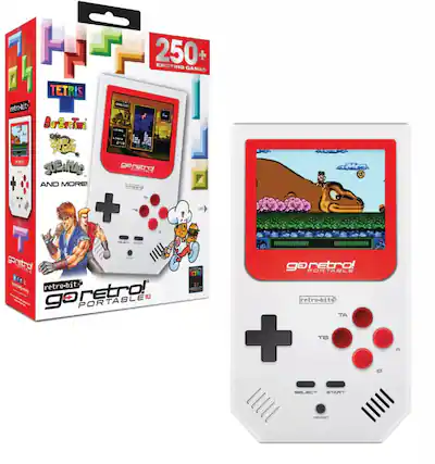 250+ EXCITING GAMES
retro-bit
goretro! PORTABLE
TETRIS
Super Mario Bros.
Double Dragon
Jungle Mac
AND MORE!
retro-bit
goretro! PORTABLE
SELECT START
TA TB A B
SELECT START RESET