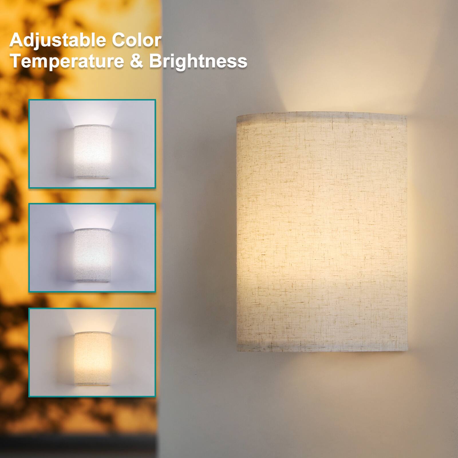 Adjustable Color Temperature & Brightness