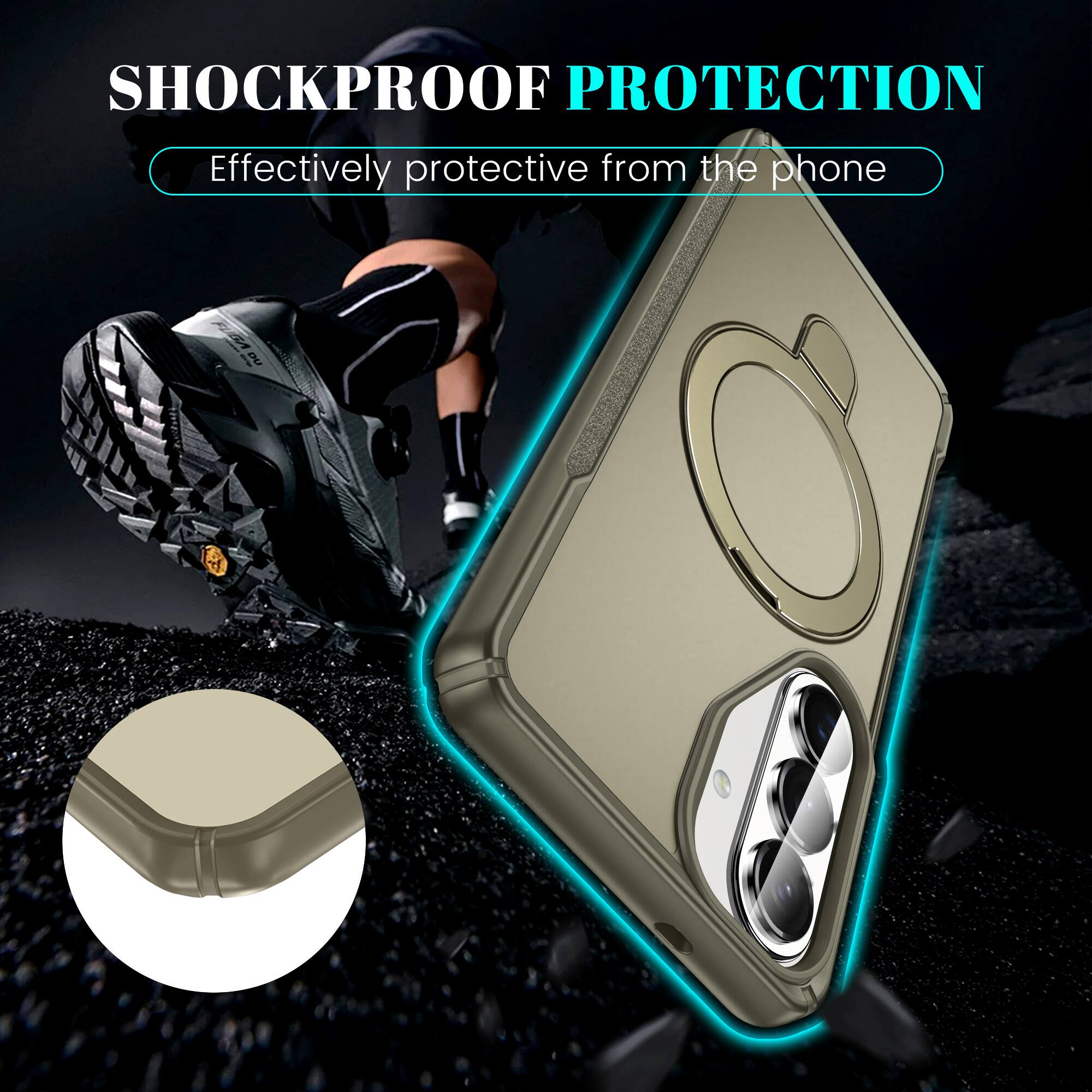 SHOCKPROOF PROTECTION  
Effectively protective from the phone