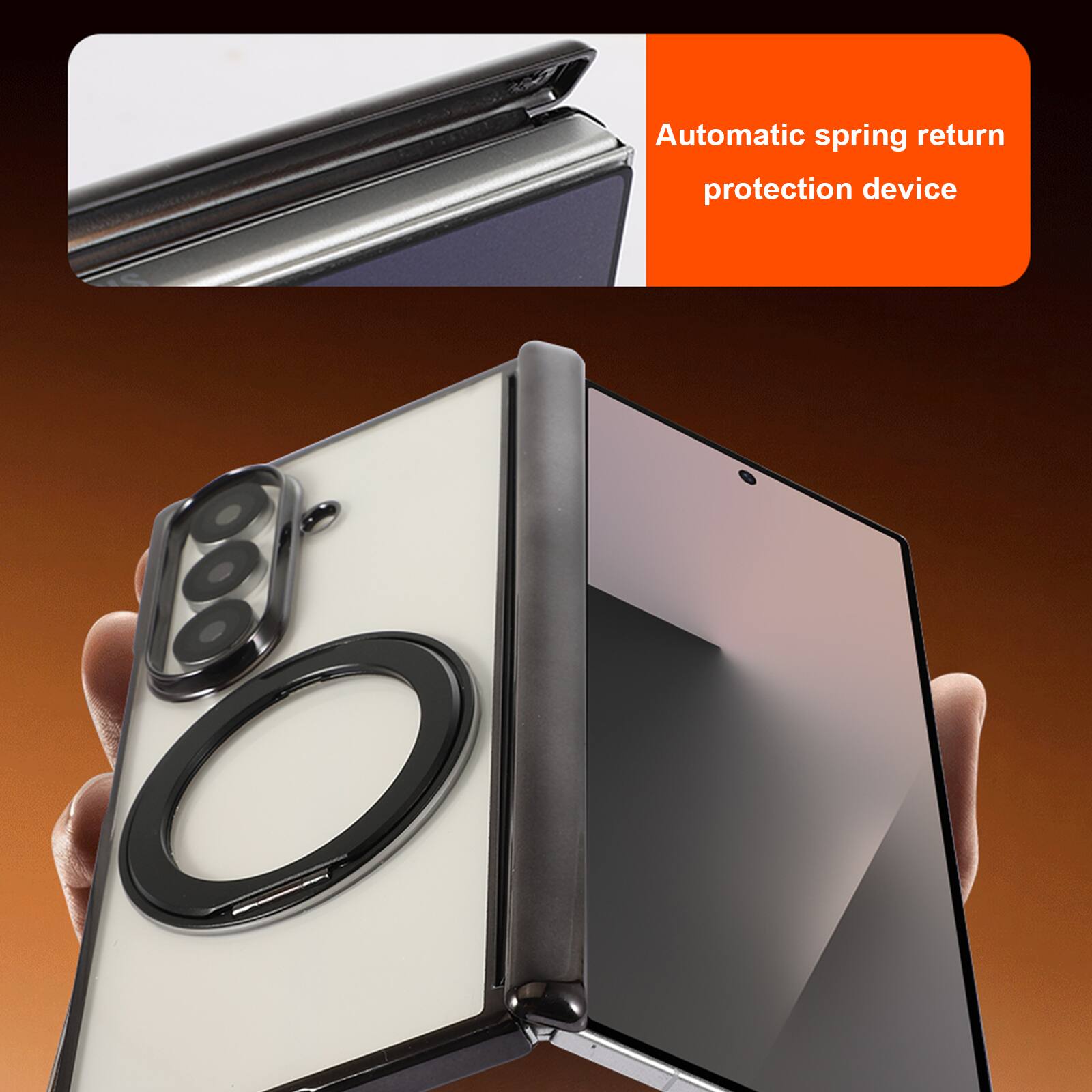 Automatic spring return protection device
