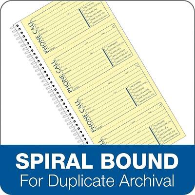 SPIRAL BOUND  
For Duplicate Archival  

PHONE CALL  
CALL  
PHONE CALL  
CALL