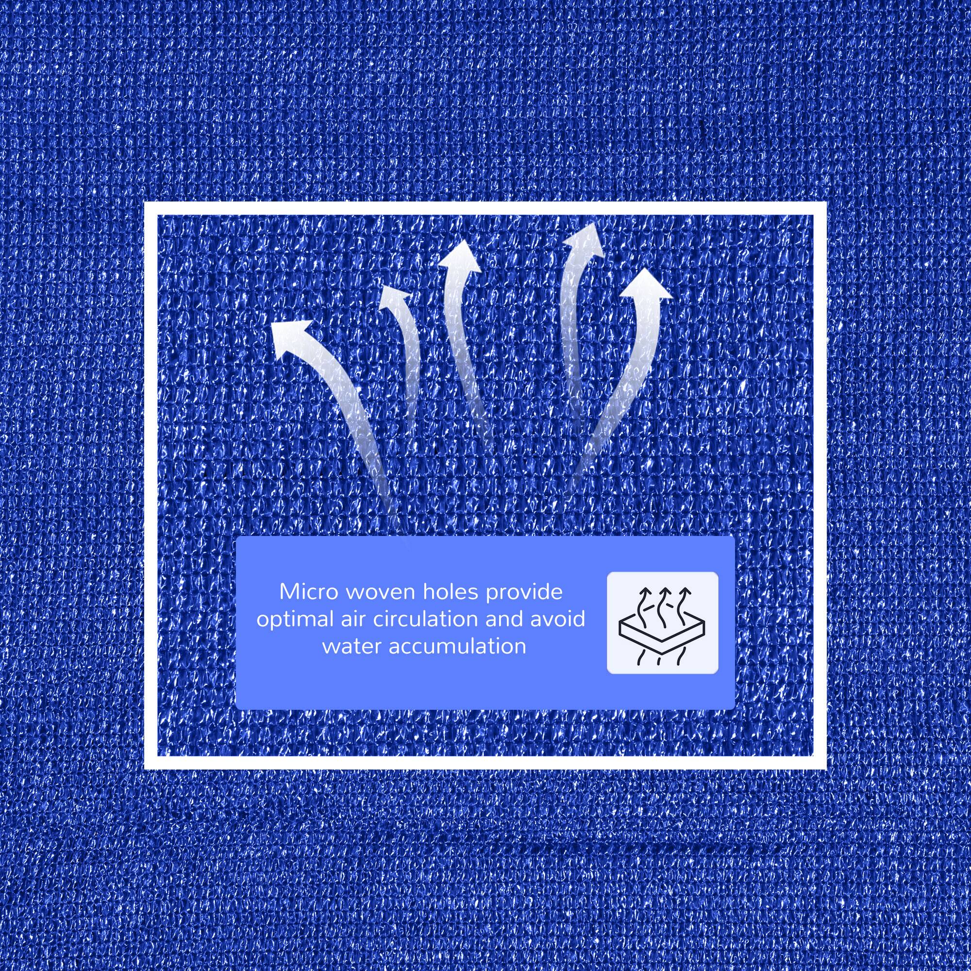 Micro woven holes provide optimal air circulation and avoid water accumulation.