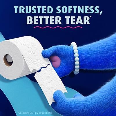 TRUSTED SOFTNESS, BETTER TEAR*

vs. leading US 1-ply bargain brand