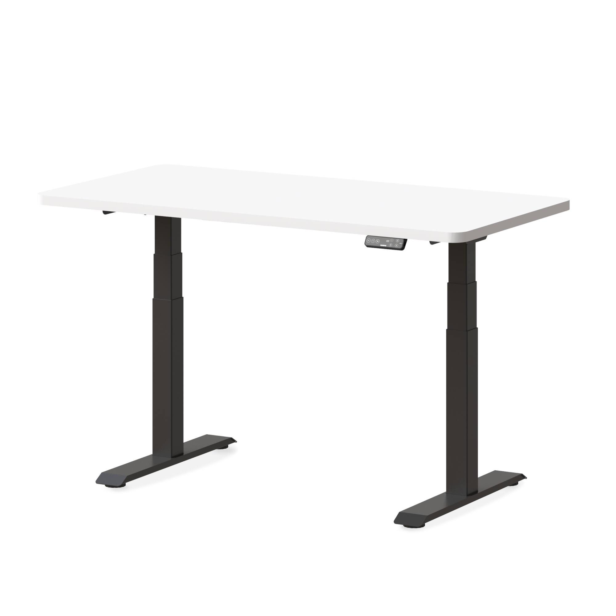 Angle. FlexiSpot - FlexiSpot E7 55''W Electric Adjustable Standing Desk Chipboard, White/Black - White.
