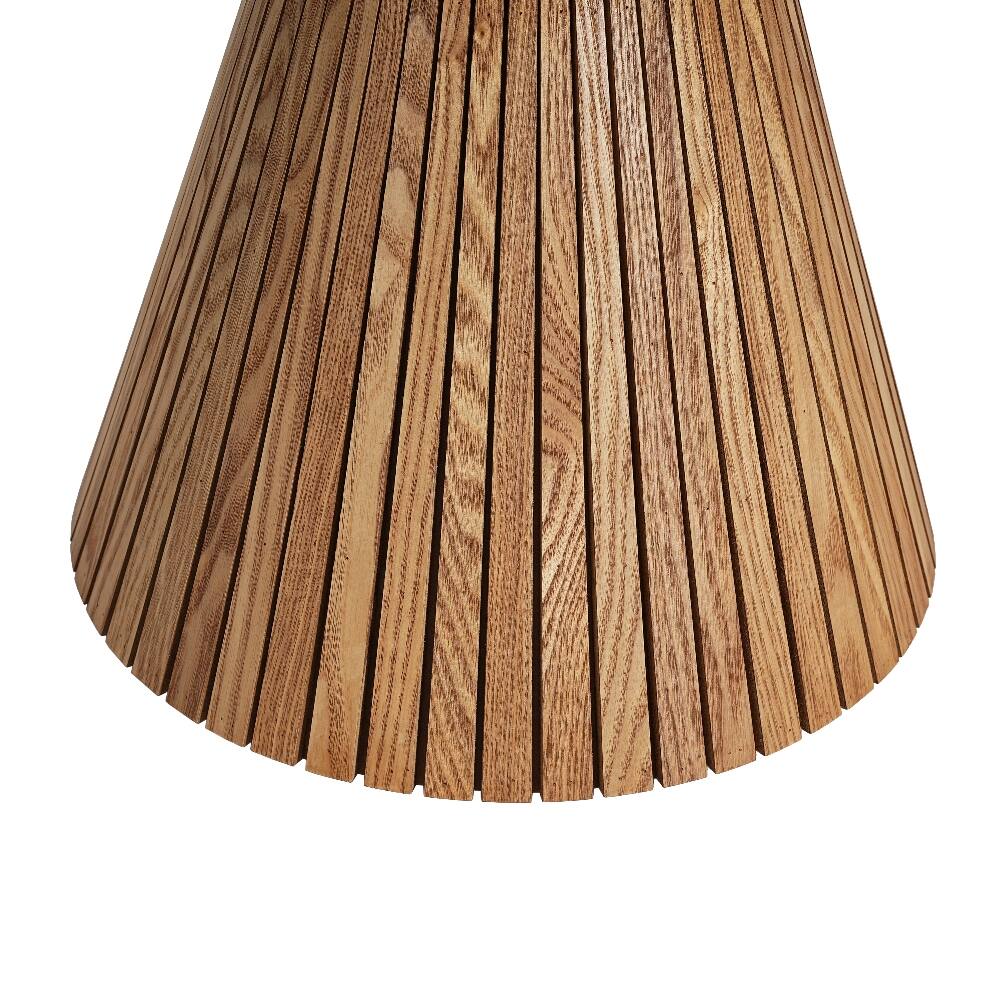 Alt View 8. Loheer - Loheer Four-Leaf Clover Side Table Decorative Accent Table Wood-Grain Base Small Space Coffee Table - Brown.