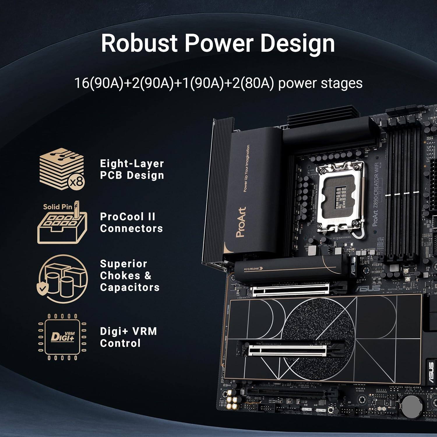 ASUS ProArt Z890 CREATOR WiFi 7, PCIe 5.0, DDR5, Thunderbolt 5, 10