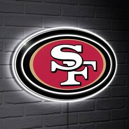 Evergreen Enterprises - San Francisco 49ers LED Team Logo Shaped Lighted Wall Sign - Multicolor