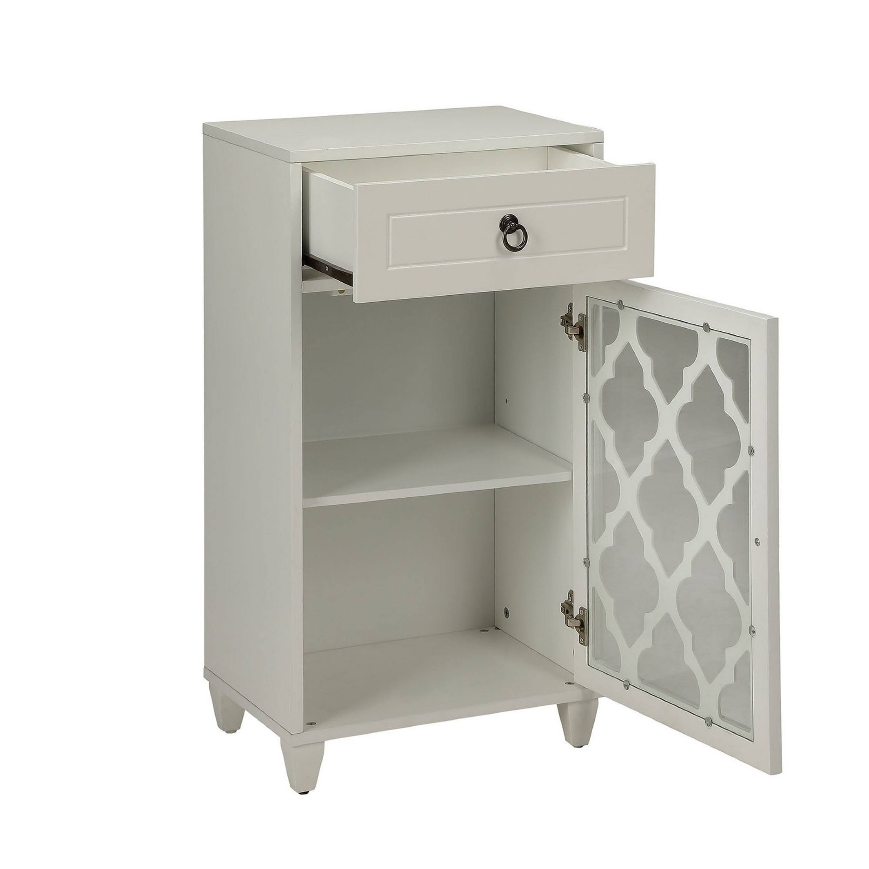 Alt View 2. Manhattan Lane - Faddish Side Table - White.