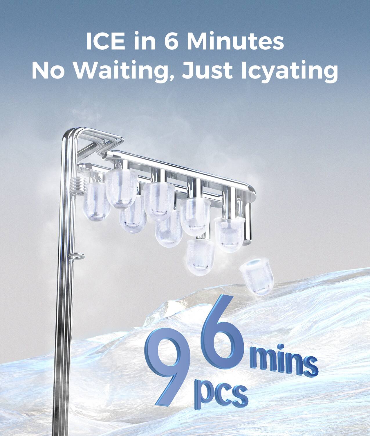 ICE in 6 Minutes No Waiting, Just Icyating 9 6 mins pcs