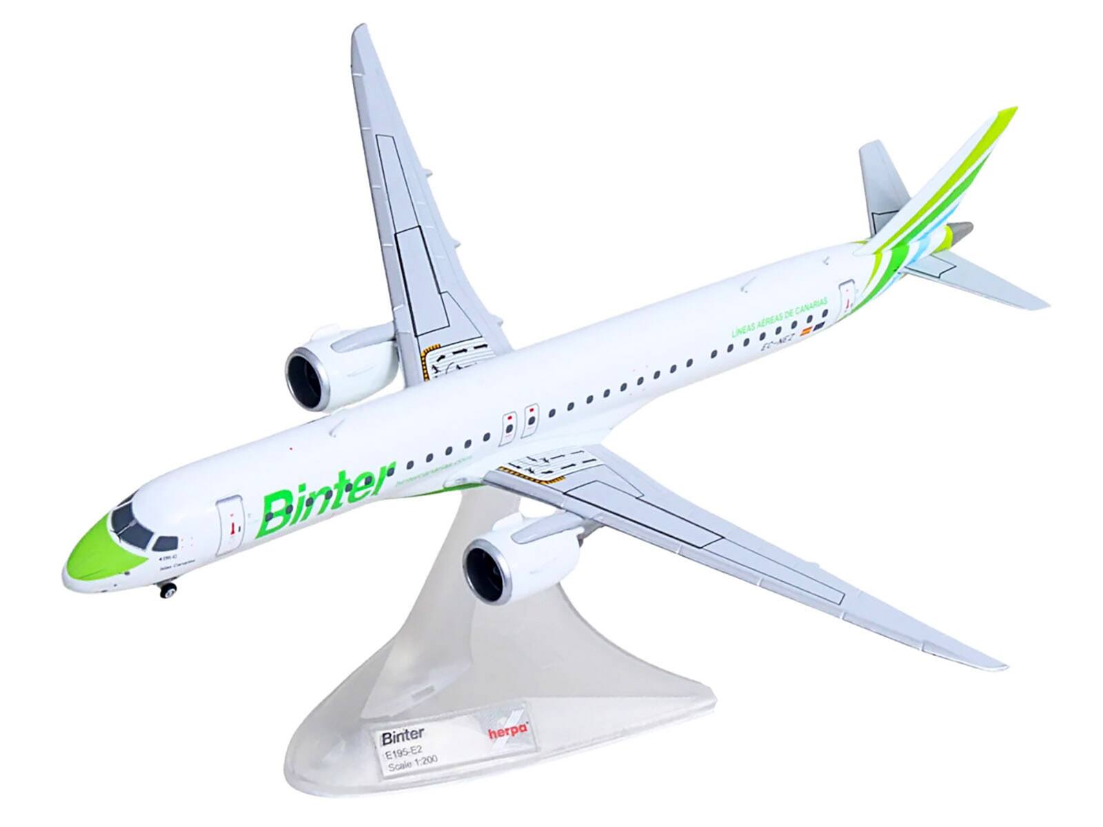 DE CANARIAS AEREA LINEAS  
Binter  
Binter E195-E2 1:200 Scale  
herpa