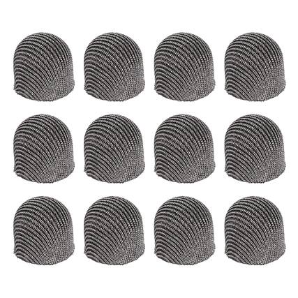 Front. Unique Bargains - 12pcs 7.5mm Mesh Fiber Replacement Tips for Capacitive Stylus Pen for Tablets Phones - Gray.