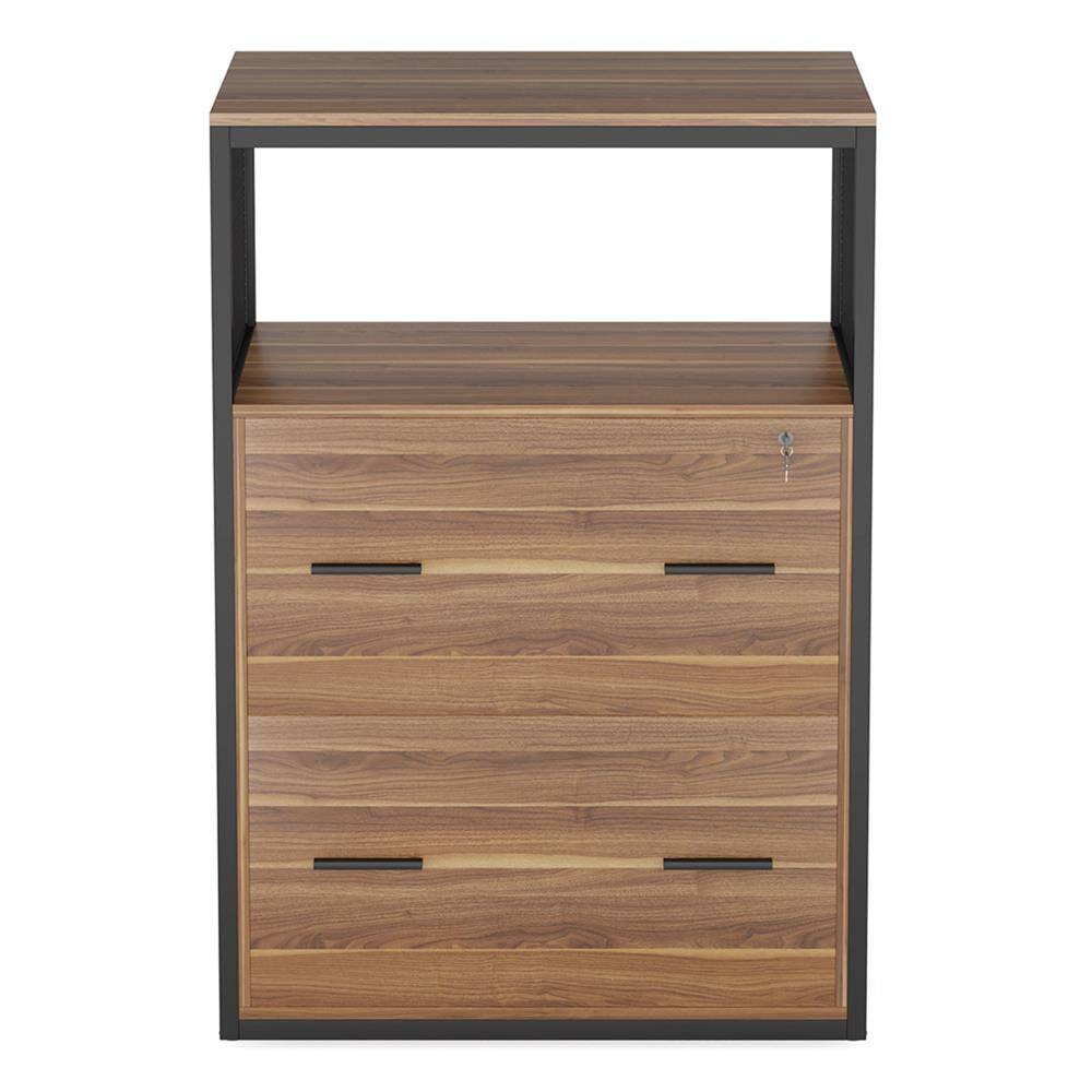 Kadyn - Filing Stroage Cabinets, 2-Drawer File Cabinet, Letter/Legal / A4 Size Filing Cabinet with Lock - Brown