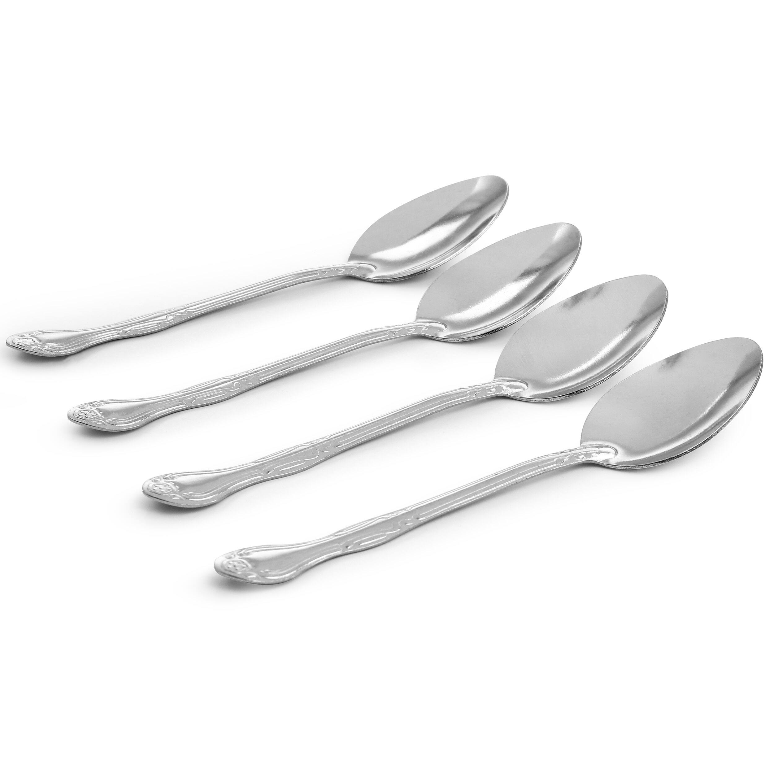 Alt View 2. Gibson - Gibson Home Abbie 4 Piece Stainless Steel Dinner Spoon Set - Silver.
