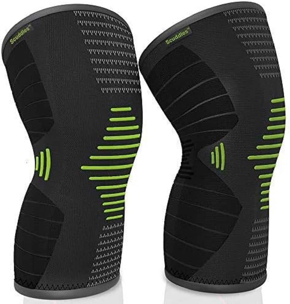 Pyle - Scuddles Knee Sleeve - Best Knee Brace for Meniscus Tear, Arthritis, Quick Recovery etc. – Knee Support - Green