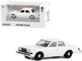 1980-1989 Dodge Diplomat Police Unmarked Hot Pursuit Hobby Exclusive 1/64 Diecast Greenlight - White