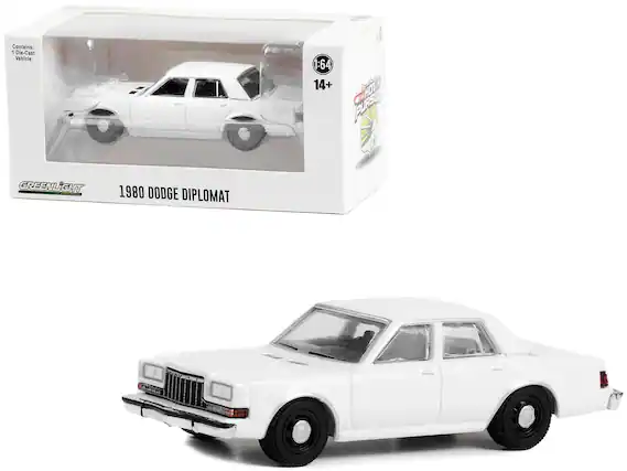 Contains: 1 Die-Cast Vehicle 1:64 14+ HOT PURSUIT GREENLIGHT 1980 DODGE DIPLOMAT