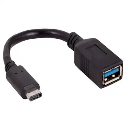 Front. Sanoxy - Sanoxy USB 3.1 Gen 1 C Male to A Female Adapter 5G 3A - Black.