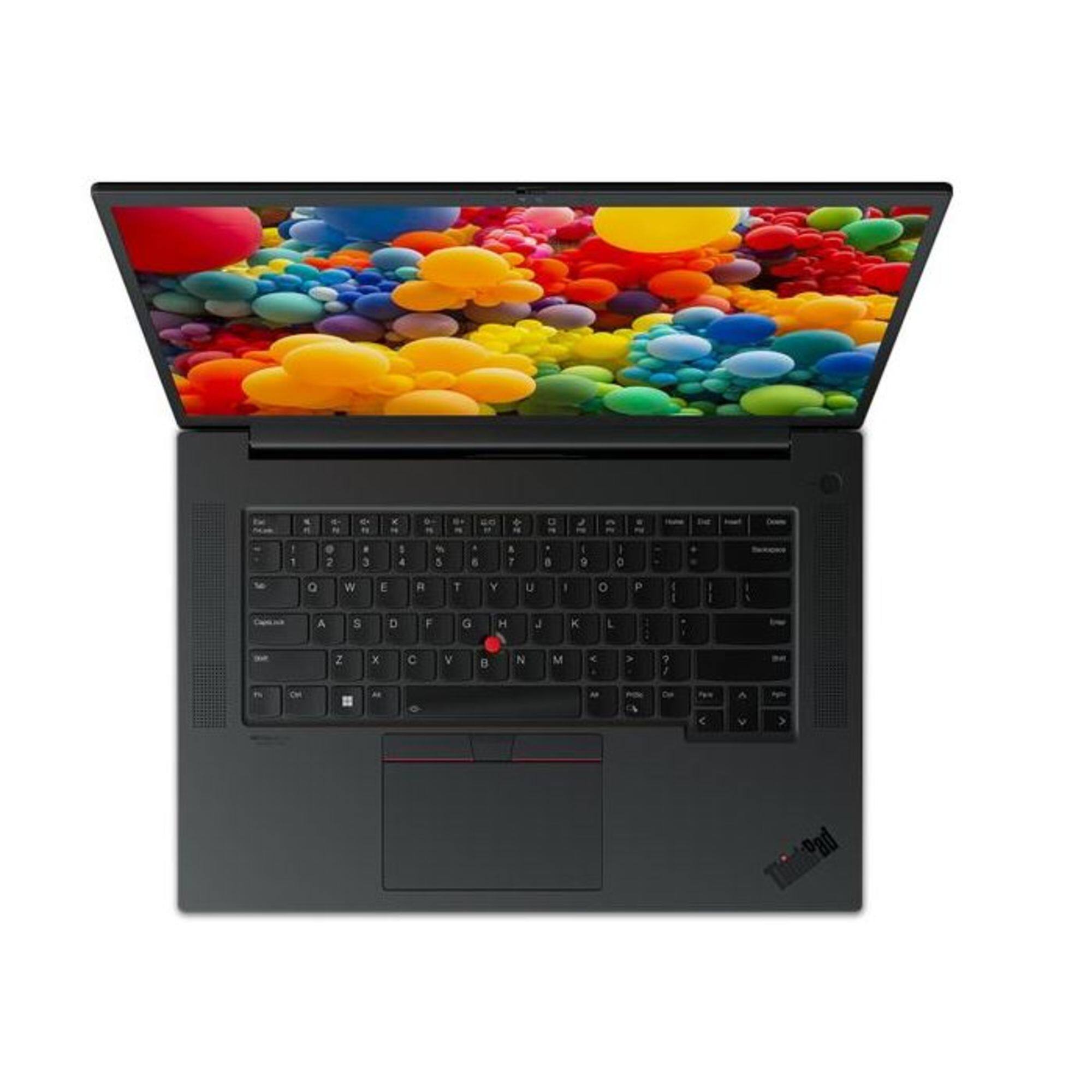 Front. Lenovo - ThinkPad P1 Gen 5 16.0" Laptop Intel Core i7-12700H with 32GB Memory - 1TB SSD - Black.