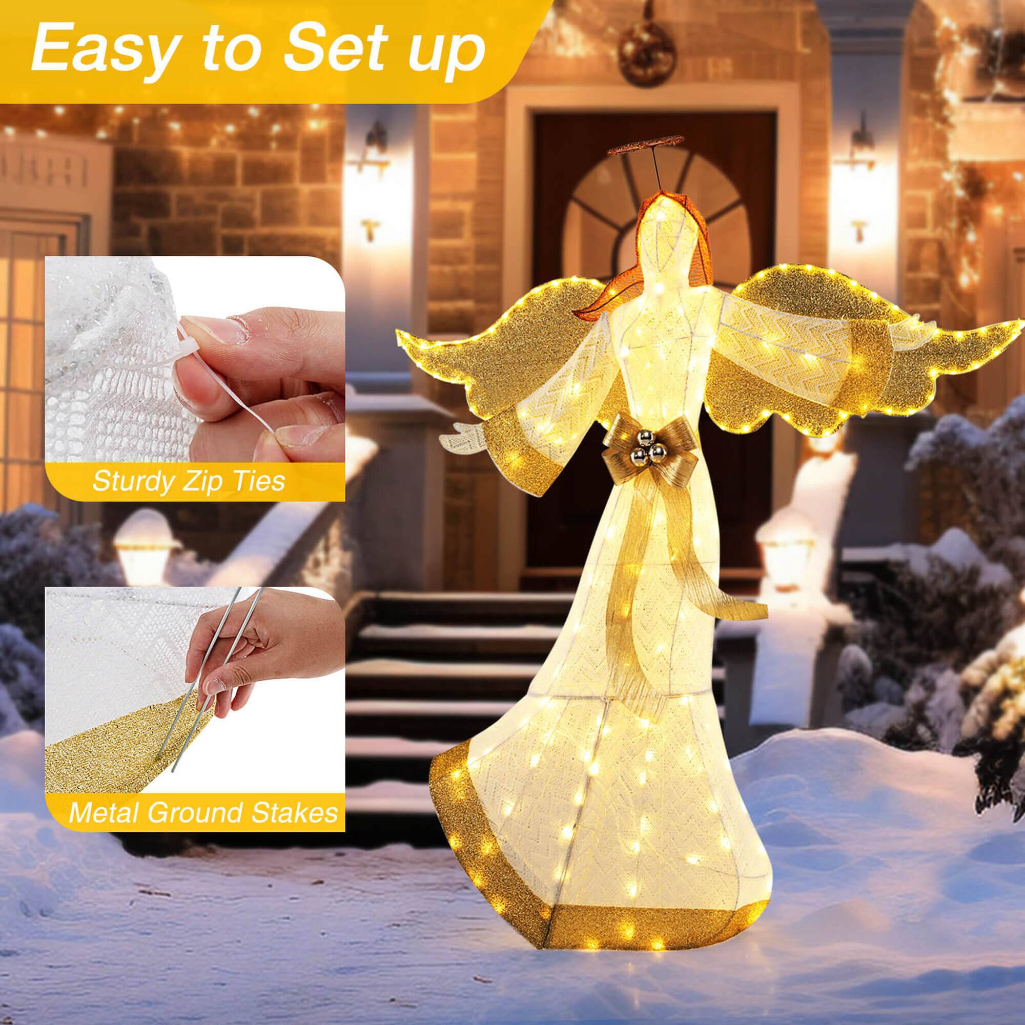 Easy to Set up

Sturdy Zip Ties

Metal Ground Stakes