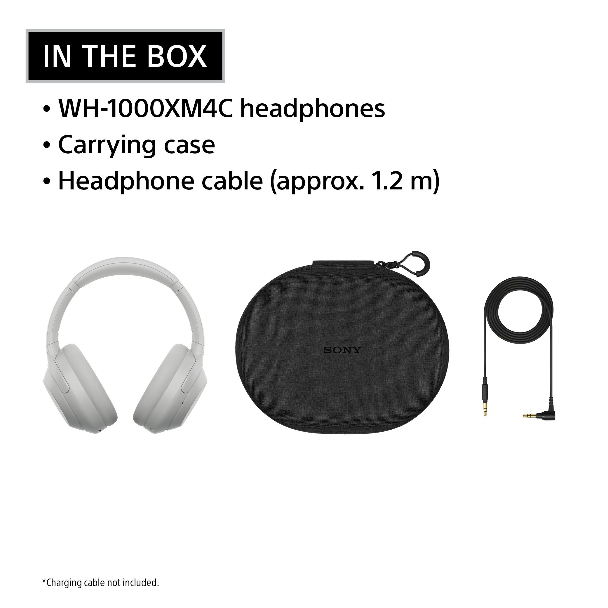 IN THE BOX
- WH-1000XM4C headphones
- Carrying case
- Headphone cable (approx. 1.2 m)

SONY

*Charging cable not included.