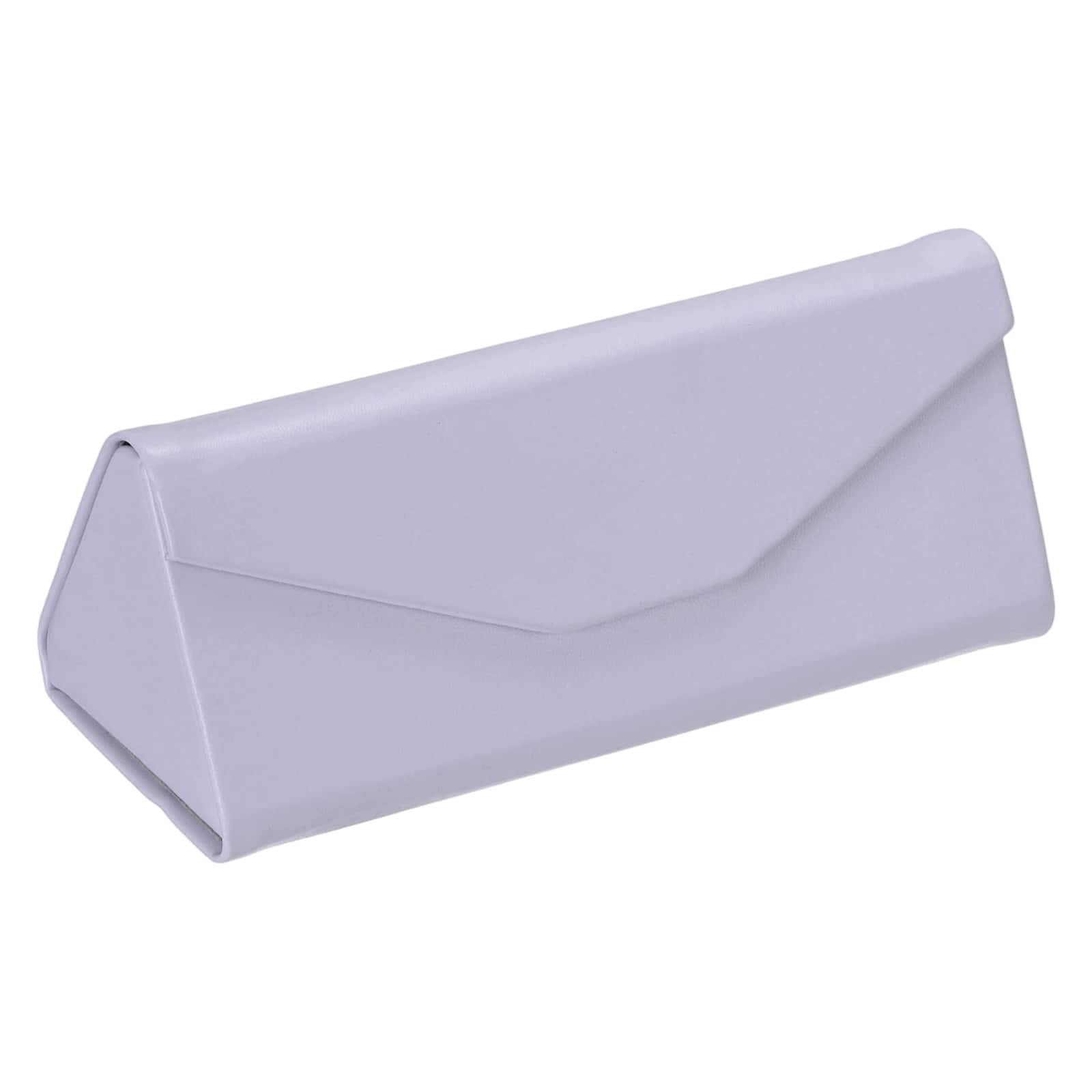 Unique Bargains - Foldable Glasses Case, Triangle Magnetic Sunglass Organizer, PU Leather Hard Eyeglass Case for Women/Men - Lilac Purple price history on PriceWatchPro
