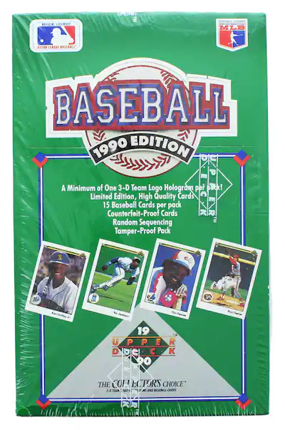 1990 Upper Deck Baseball Low Series Wax Box 1990 Upper Deck Baseball Low Series Wax Box