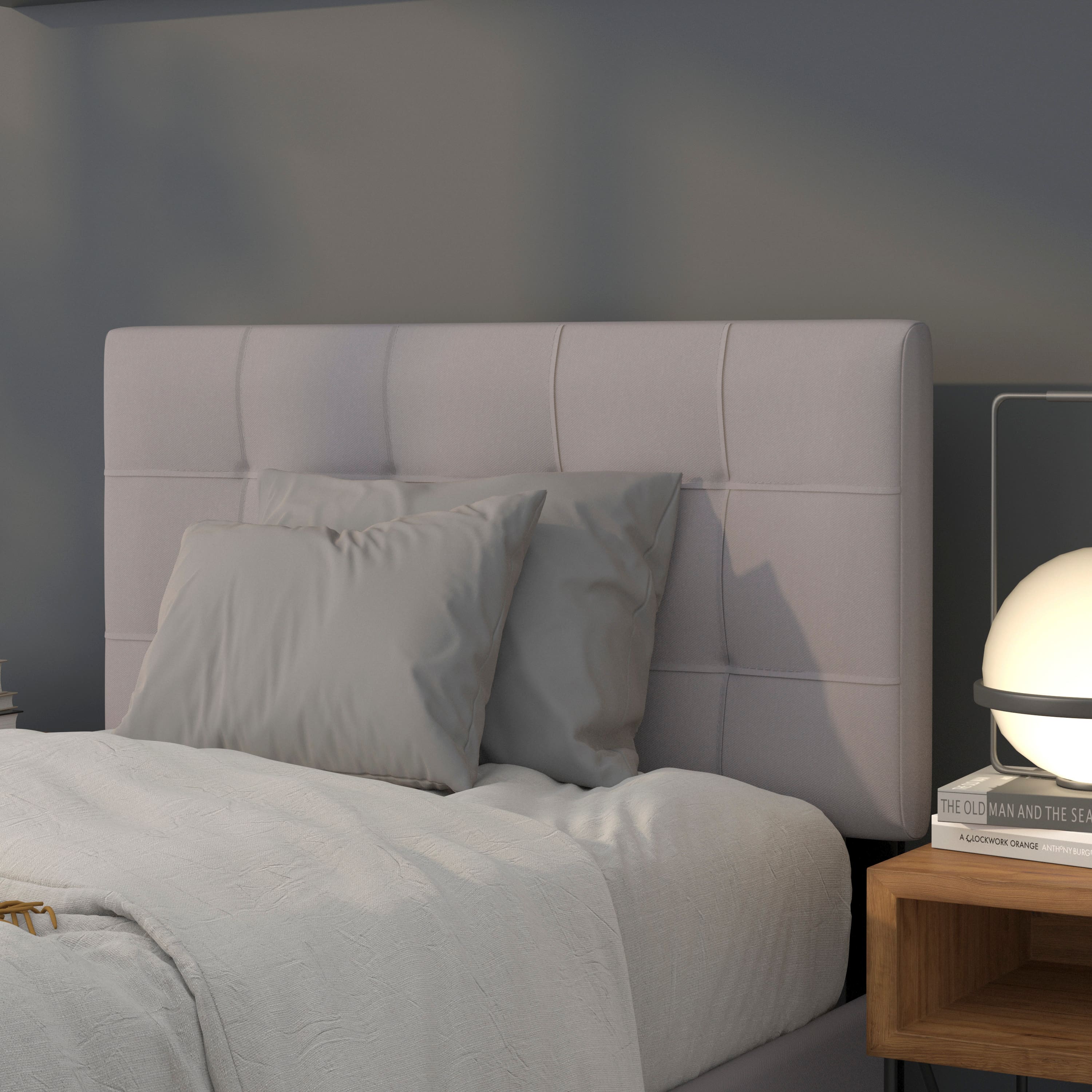 Emma + Oliver - Quilted Tufted Upholstered Headboard - Light Gray price history on PriceWatchPro