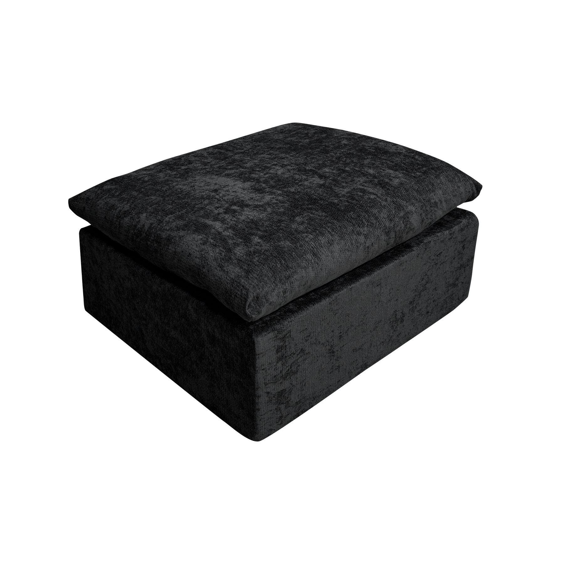 Angle. Roomtec - Modular Ottoman  for Living Room - Black.