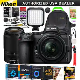 Nikon - Z5 Mirrorless Full Frame FX Camera 2 Lens Kit 24-50mm + 50-250mm DX VR Bundle
