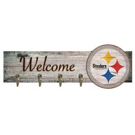 Fan Creations - Pittsburgh Steelers 24" x 6" Mounted Coat Hanger - Multicolor