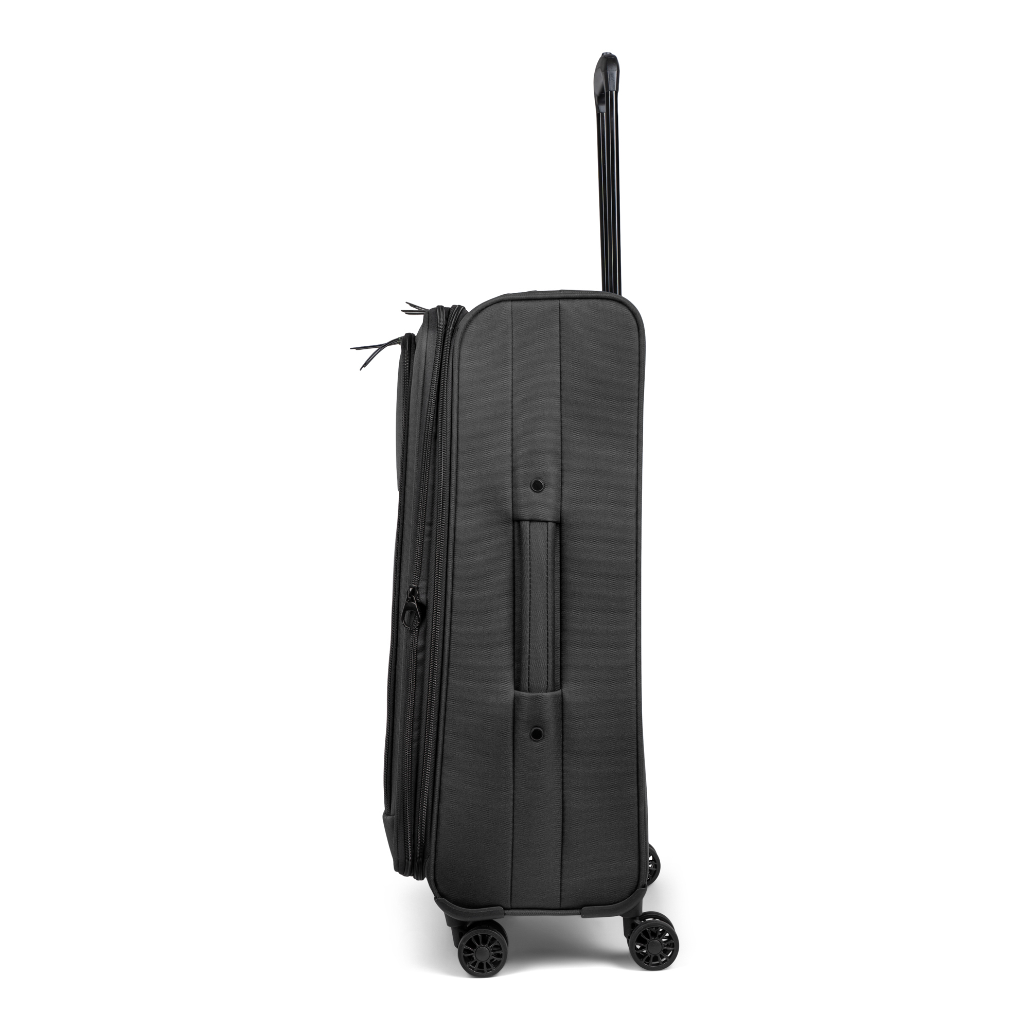 Left View: Bugatti - 24" Reborn Suitcase - Black