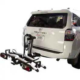 Saris - Door County Bike Rack for Car, Hitch Bike Rack W/Electric Hitch Lift for Easy Loading, 2 Bikes - Black