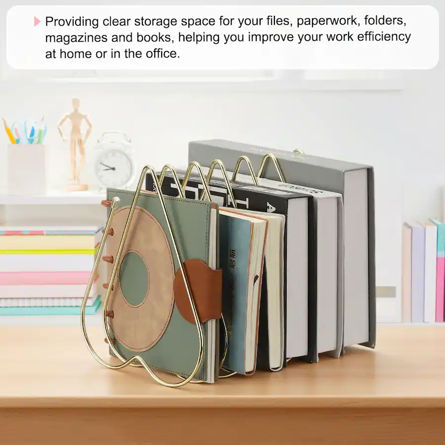 Foloder Background Unique Bargains 2pcs Folder Organizer Stand, 7 Slot Retractable Book ...