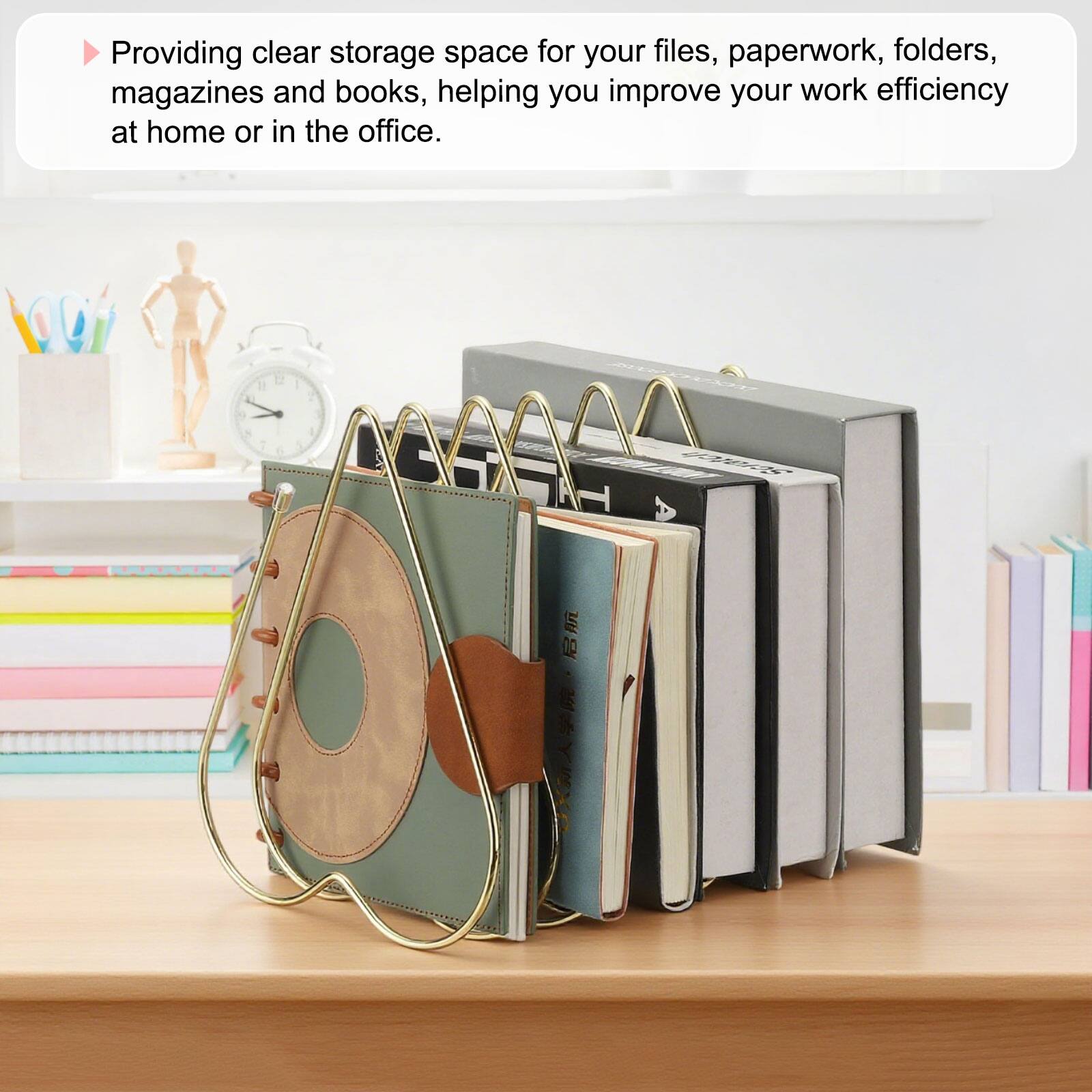 Providing clear storage space for your files, paperwork, folders, magazines, and books, helping you improve your work efficiency at home or in the office.