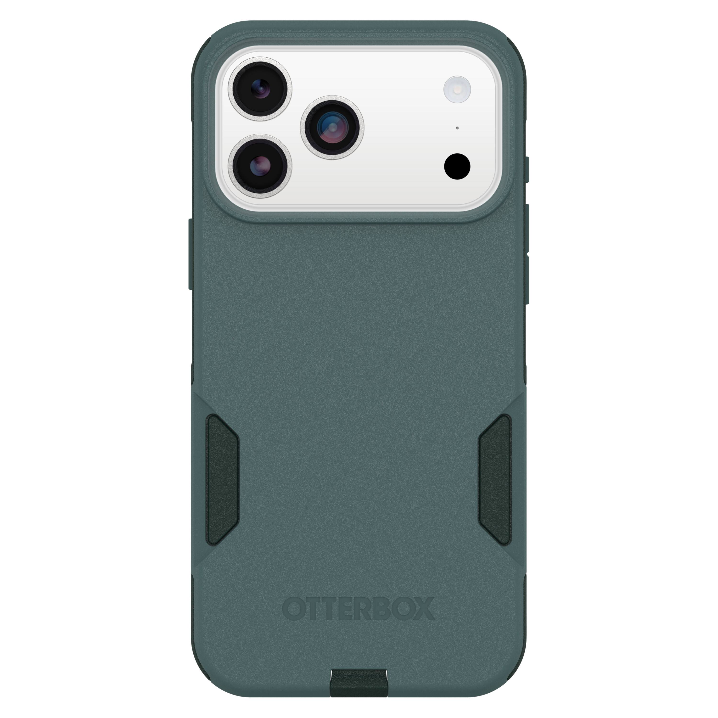 Angle. OtterBox - Commuter Series Hard Shell for Apple iPhone 17 Pro Max - Green.
